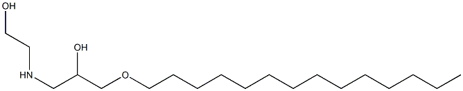 1-[(2-Hydroxyethyl)amino]-3-(tetradecyloxy)-2-propanol 구조식 이미지