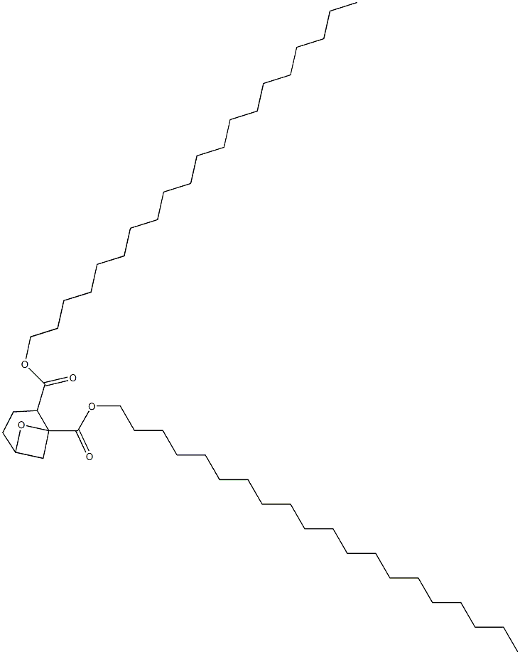 7-Oxabicyclo[3.1.1]heptane-1,2-dicarboxylic acid diicosyl ester Structure