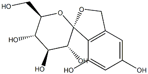 (1S,3'R,4'S,5'S,6'R)-3',4',5',6'-Tetrahydro-6'-(hydroxymethyl)spiro[isobenzofuran-1(3H),2'-[2H]pyran]-3',4',5,5',7-pentol Structure