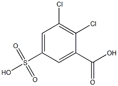 2-Chloro-5-sulfochlorobenzoic acid Structure