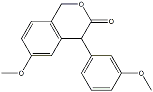 4-(3-Methoxyphenyl)-6-methoxyisochroman-3-one 구조식 이미지