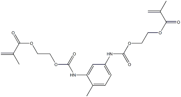 2,4-Bis[(2-methacryloyloxyethoxy)carbonylamino]toluene Structure