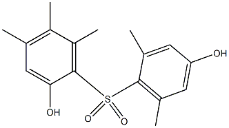 2,4'-Dihydroxy-2',4,5,6,6'-pentamethyl[sulfonylbisbenzene] Structure