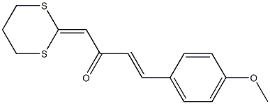 1-(1,3-Dithian-2-ylidene)-4-(4-methoxyphenyl)-3-buten-2-one Structure