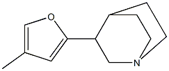 3-(4-Methyl-2-furyl)quinuclidine Structure