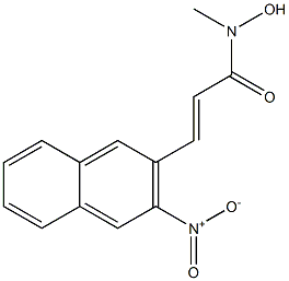 (E)-3-(3-Nitro-2-naphthalenyl)-N-methyl-2-propenehydroxamic acid Structure