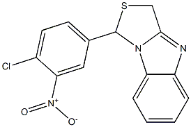 1-[4-Chloro-3-nitrophenyl]-3H-thiazolo[3,4-a]benzimidazole 구조식 이미지