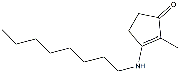 2-Methyl-3-(octylamino)-2-cyclopenten-1-one Structure