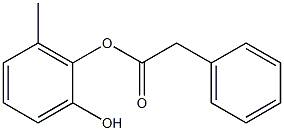 Phenylacetic acid 2-hydroxy-6-methylphenyl ester Structure