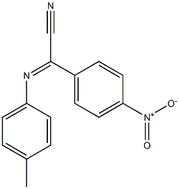 (4-Methylphenylimino)(4-nitrophenyl)acetonitrile Structure