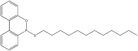 10-Laurylthio-9,10-dihydro-9-oxa-10-phosphaphenanthrene 구조식 이미지