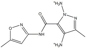 3-Methyl-4-diazonio-5-[[(5-methyl-3-isoxazolyl)amino]carbonyl]-1H-pyrazol-1-ide Structure