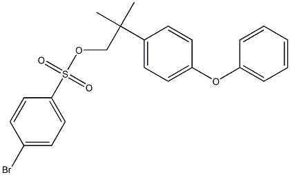 4-Bromobenzenesulfonic acid 2-methyl-2-(4-phenoxyphenyl)propyl ester 구조식 이미지
