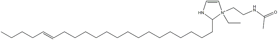 1-[2-(Acetylamino)ethyl]-1-ethyl-2-(16-henicosenyl)-4-imidazoline-1-ium Structure