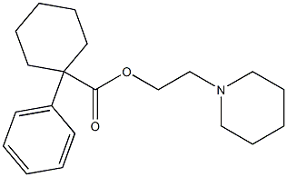 1-Phenylcyclohexanecarboxylic acid 2-piperidinoethyl ester 구조식 이미지