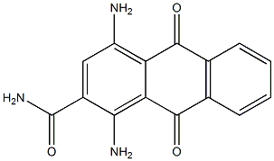 1,4-Diamino-9,10-dihydro-9,10-dioxoanthracene-2-carboxamide Structure