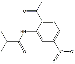 N-(2-Acetyl-5-nitrophenyl)-2-methylpropanamide 구조식 이미지