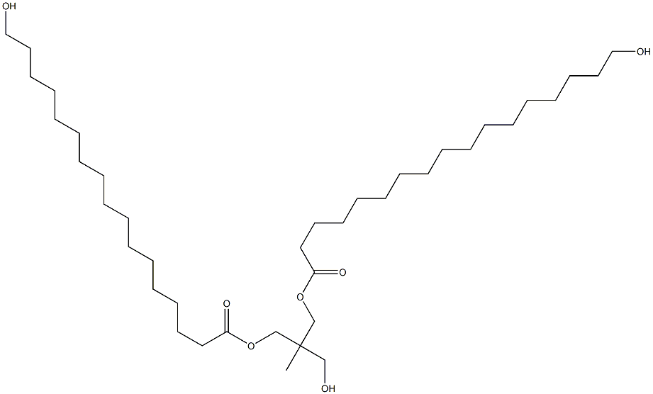 Bis(17-hydroxyheptadecanoic acid)2-(hydroxymethyl)-2-methyl-1,3-propanediyl ester 구조식 이미지