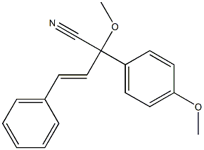 2-Methoxy-2-(4-methoxyphenyl)-4-phenyl-3-butenenitrile Structure