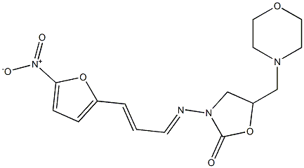 5-Morpholinomethyl-3-[3-(5-nitro-2-furyl)allylideneamino]-2-oxazolidinone Structure