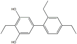 2-Ethyl-5-(2,4-diethylphenyl)benzene-1,3-diol 구조식 이미지