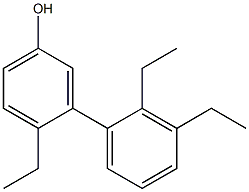 4-Ethyl-3-(2,3-diethylphenyl)phenol 구조식 이미지