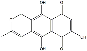 5,7,10-Trihydroxy-3-methyl-1H-naphtho[2,3-c]pyran-6,9-dione Structure