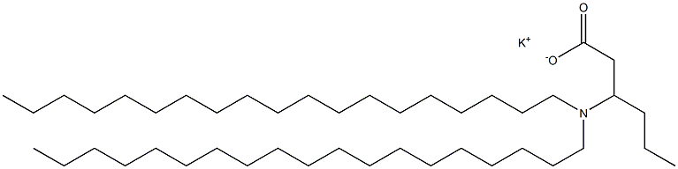 3-(Dinonadecylamino)hexanoic acid potassium salt Structure