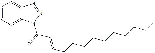 1-(2-Tridecenoyl)-1H-benzotriazole 구조식 이미지