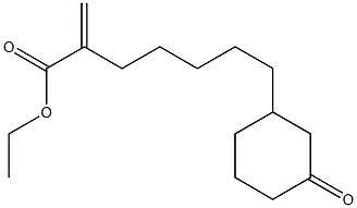 2-Methylene-7-(3-oxocyclohexyl)heptanoic acid ethyl ester Structure