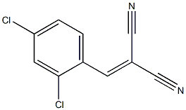 2-(2,4-Dichlorobenzylidene)propanedinitrile Structure
