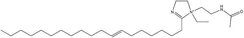 1-[2-(Acetylamino)ethyl]-1-ethyl-2-(7-nonadecenyl)-2-imidazoline-1-ium 구조식 이미지