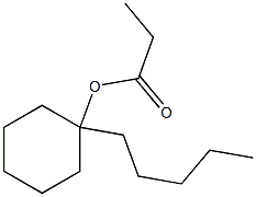 Propionic acid 1-pentylcyclohexyl ester 구조식 이미지