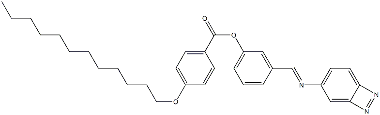 4-(Dodecyloxy)benzoic acid 3-[(azobenzen-4-yl)iminomethyl]phenyl ester Structure