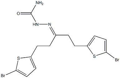 5-Bromo-2-thienylethyl ketone semicarbazone Structure