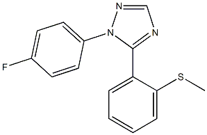 1-(4-Fluorophenyl)-5-(2-methylthiophenyl)-1H-1,2,4-triazole 구조식 이미지