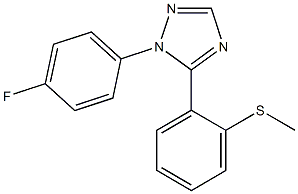 1-(4-Fluorophenyl)-5-(2-methylthiophenyl)-1H-1,2,4-triazole Structure