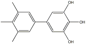 5-(3,4,5-Trimethylphenyl)benzene-1,2,3-triol Structure