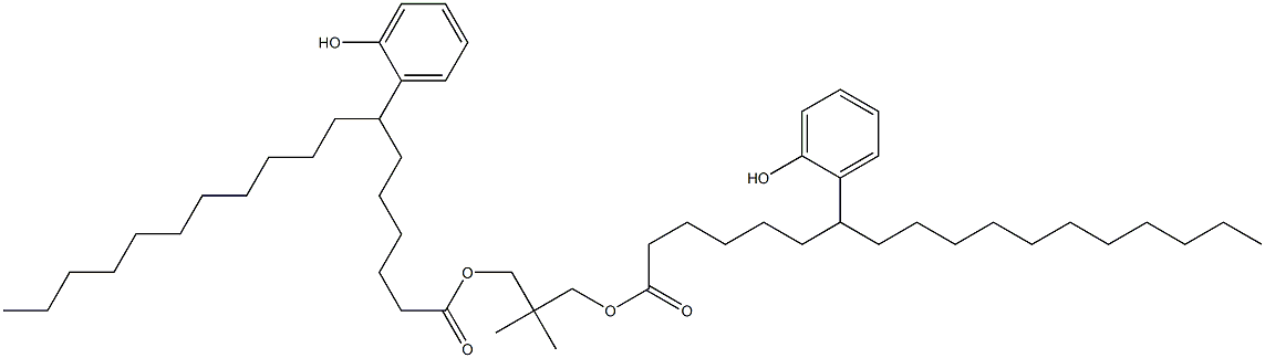 Bis[7-(2-hydroxyphenyl)stearic acid]2,2-dimethylpropane-1,3-diyl ester 구조식 이미지