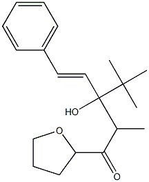 3-tert-Butyl-3-hydroxy-2-methyl-5-phenyl-1-[(tetrahydrofuran)-2-yl]-4-penten-1-one Structure