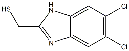 5,6-Dichloro-2-(mercaptomethyl)-1H-benzimidazole 구조식 이미지