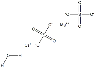 Cesium magnesium disulfate hydrate 구조식 이미지