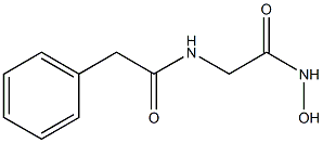 2-(2-Phenylacetylamino)acetohydroxamic acid 구조식 이미지
