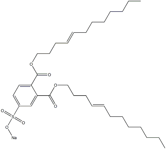 4-(Sodiosulfo)phthalic acid di(4-dodecenyl) ester 구조식 이미지