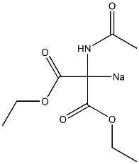 Sodio(acetylamino)malonic acid diethyl ester 구조식 이미지