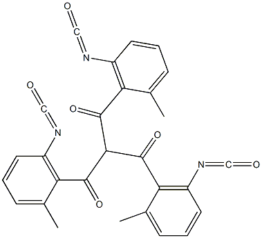 Tris(2-methyl-6-isocyanatobenzoyl)methane Structure