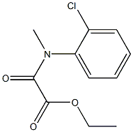 N-(2-Chlorophenyl)-N-methyloxamidic acid ethyl ester 구조식 이미지