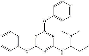 2,4-Diphenoxy-6-[[1-(dimethylamino)propyl]amino]-1,3,5-triazine 구조식 이미지