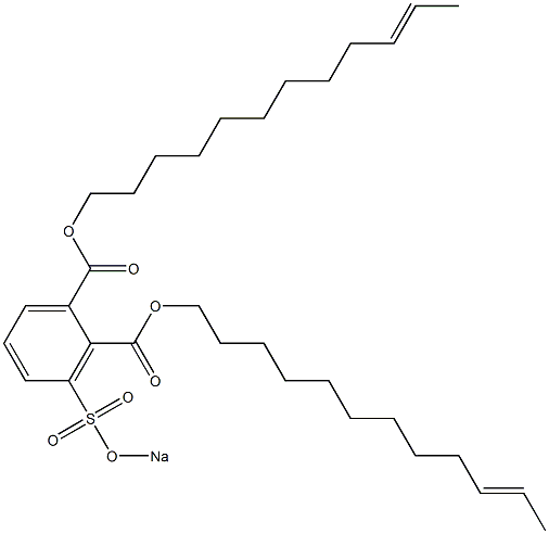 3-(Sodiosulfo)phthalic acid di(10-dodecenyl) ester 구조식 이미지