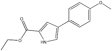 4-(4-Methoxyphenyl)-1H-pyrrole-2-carboxylic acid ethyl ester Structure